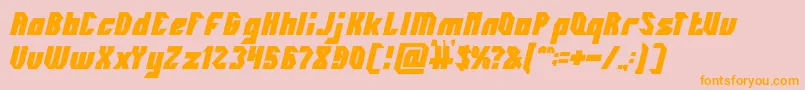 INOVATION Bold Font – Orange Fonts on Pink Background