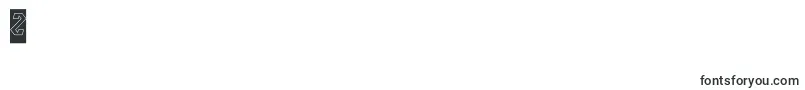 INOVATION Hollow Inverse-Schriftart – Schriften für die Ziffer 2