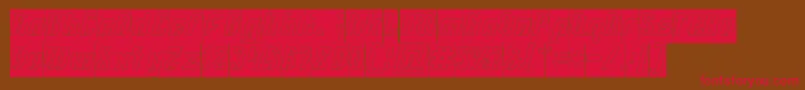 INOVATION Hollow Inverse Font – Red Fonts on Brown Background