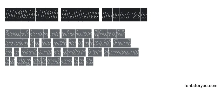 Обзор шрифта INOVATION Hollow Inverse