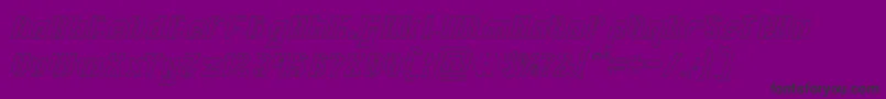 INOVATION Hollow Font – Black Fonts on Purple Background