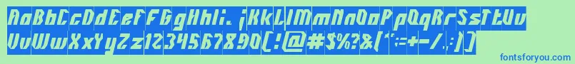 INOVATION Inverse Font – Blue Fonts on Green Background