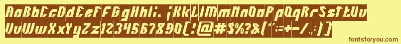 INOVATION Inverse Font – Brown Fonts on Yellow Background