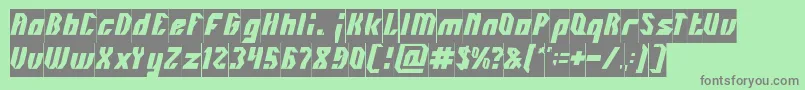 INOVATION Inverse Font – Gray Fonts on Green Background