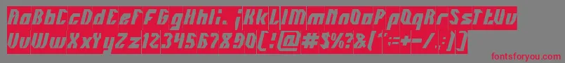 INOVATION Inverse Font – Red Fonts on Gray Background