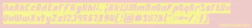 INOVATION Inverse Font – Yellow Fonts on Pink Background