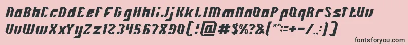 フォントINOVATION Light – ピンクの背景に黒い文字