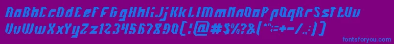 INOVATION Light Font – Blue Fonts on Purple Background