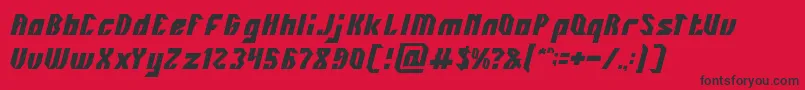 INOVATION Font – Black Fonts on Red Background