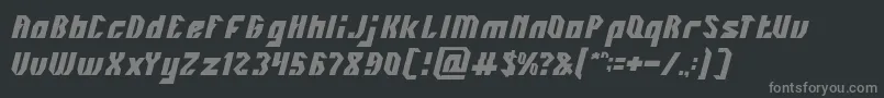 INOVATION Font – Gray Fonts on Black Background