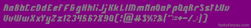 Шрифт INOVATION – серые шрифты на фиолетовом фоне