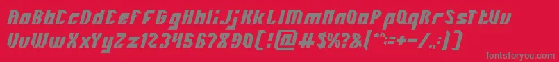 INOVATION Font – Gray Fonts on Red Background
