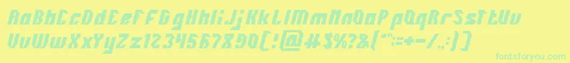 INOVATION Font – Green Fonts on Yellow Background