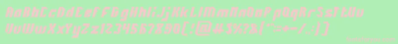INOVATION Font – Pink Fonts on Green Background