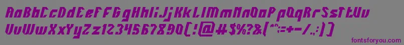 INOVATION Font – Purple Fonts on Gray Background