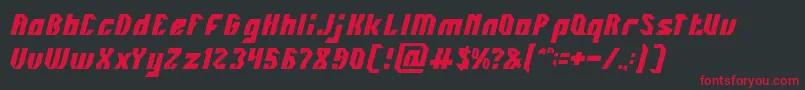 フォントINOVATION – 黒い背景に赤い文字