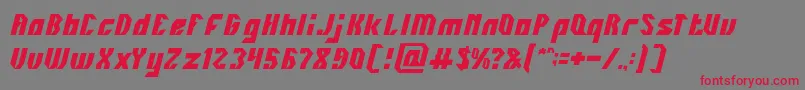 INOVATION Font – Red Fonts on Gray Background