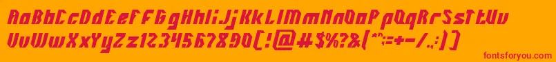 INOVATION Font – Red Fonts on Orange Background