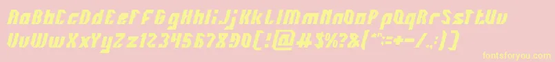 INOVATION Font – Yellow Fonts on Pink Background
