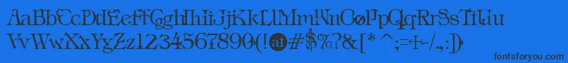 INS      Font – Black Fonts on Blue Background