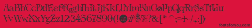 INS      Font – Black Fonts on Red Background