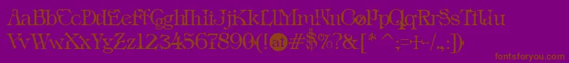 INS      Font – Brown Fonts on Purple Background