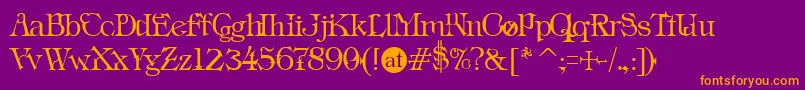 INS      Font – Orange Fonts on Purple Background