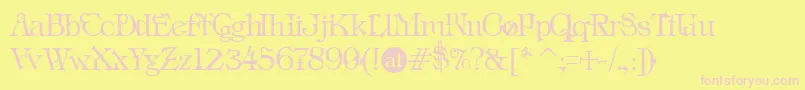 INS      Font – Pink Fonts on Yellow Background