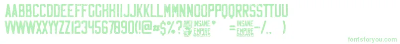 Insane Empire-Schriftart – Grüne Schriften