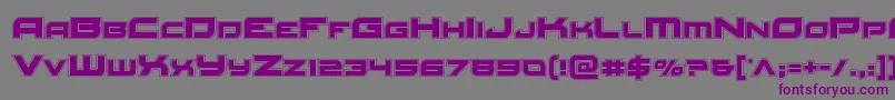 Redrocketacad-fontti – violetit fontit harmaalla taustalla