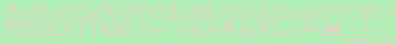 Insert your name here Font – Pink Fonts on Green Background