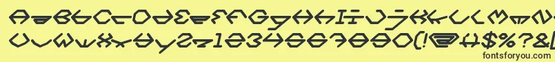 inside Bold Italic Font – Black Fonts on Yellow Background