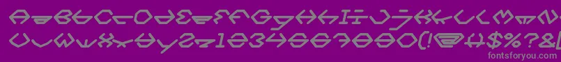 Czcionka inside Bold Italic – szare czcionki na fioletowym tle