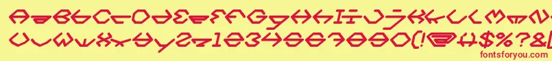 inside Bold Italic Font – Red Fonts on Yellow Background