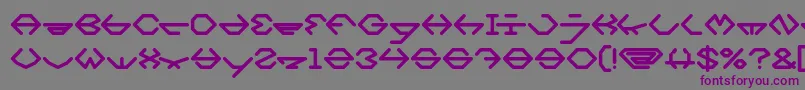 inside Bold Font – Purple Fonts on Gray Background