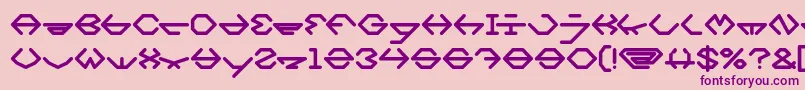 Шрифт inside Bold – фиолетовые шрифты на розовом фоне