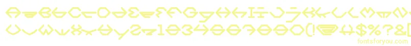 フォントinside Bold – 黄色のフォント