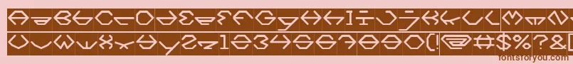 inside Inverse Font – Brown Fonts on Pink Background