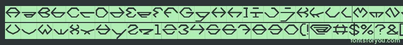 Шрифт inside Inverse – зелёные шрифты на чёрном фоне