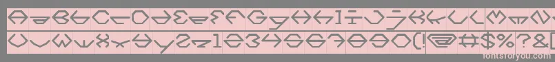 inside Inverse Font – Pink Fonts on Gray Background