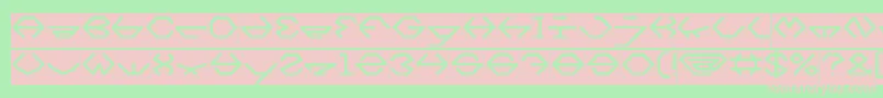 inside Inverse Font – Pink Fonts on Green Background