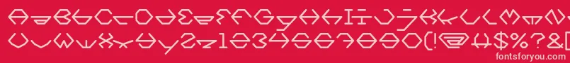 inside Light Font – Pink Fonts on Red Background