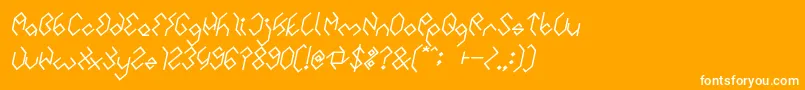INSIDE THE BOX Bold Italic Font – White Fonts on Orange Background