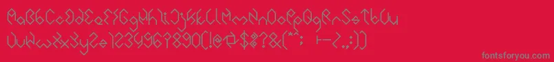INSIDE THE BOX Bold Font – Gray Fonts on Red Background