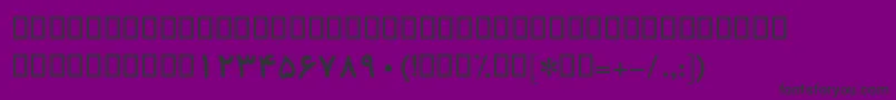 BKoodakBold Font – Black Fonts on Purple Background