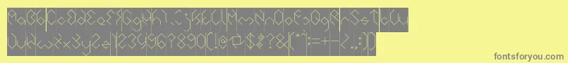 INSIDE THE BOX Inverse Font – Gray Fonts on Yellow Background