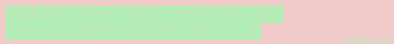 INSIDE THE BOX Inverse Font – Green Fonts on Pink Background