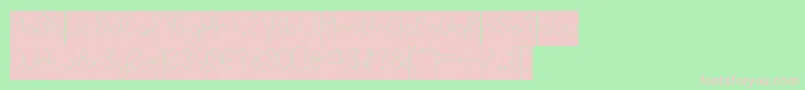 INSIDE THE BOX Inverse Font – Pink Fonts on Green Background