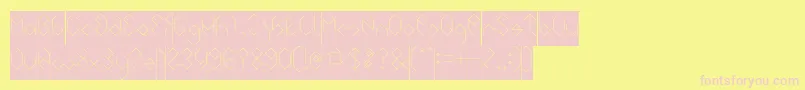 INSIDE THE BOX Inverse Font – Pink Fonts on Yellow Background