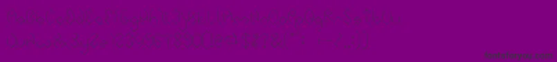 INSIDE THE BOX Font – Black Fonts on Purple Background